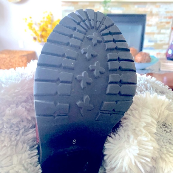 Call It Spring Purple/Black Boots Size 8 - Picture 3 of 6